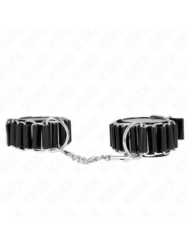 KINK - HINGE-LIKE THIN WRIST RESTRAINTS BLACK ADJUSTRABLE 16-22 CM X 3.5 CM