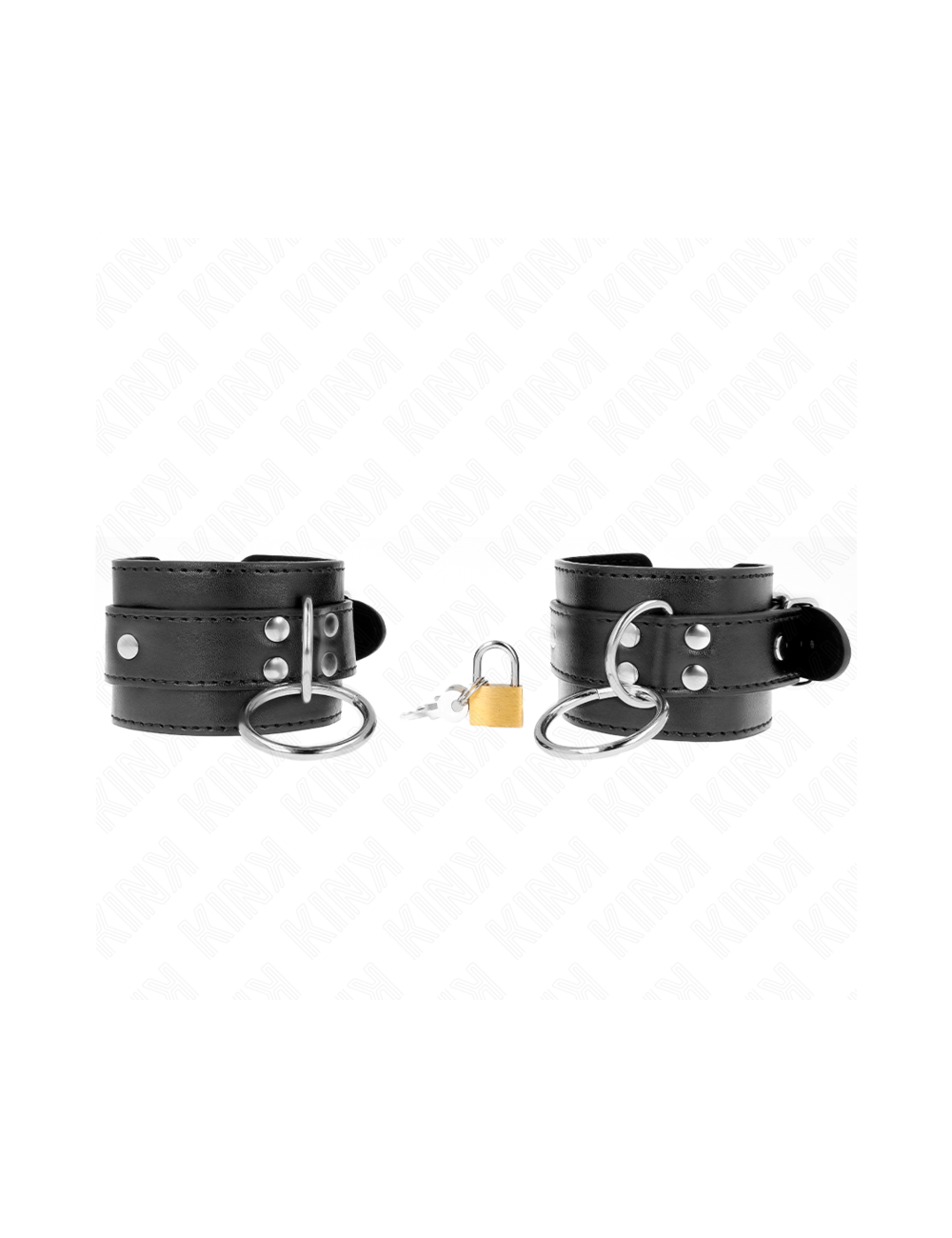 KINK - O-RING LOCKED WRIST RESTRAINTS BLACK ADJUSTABLE 20-28 CM X 5.5 CM