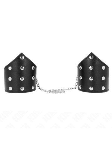 KINK - BLACK POINT STYLE WRISTBANDS WITH CHAIN ADJUSTABLE 17-23 CM X 8.5 CM
