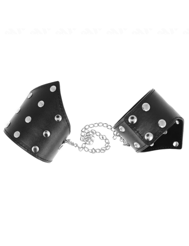 KINK - BLACK POINT STYLE WRISTBANDS WITH CHAIN ADJUSTABLE 17-23 CM X 8.5 CM