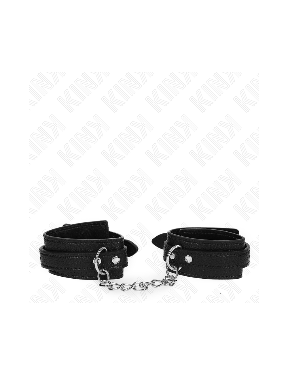KINK - SNAKE PATTERN WRIST RESTRAINTS BLACK ADJUSTABLE 20-28 CM X 5.4 CM