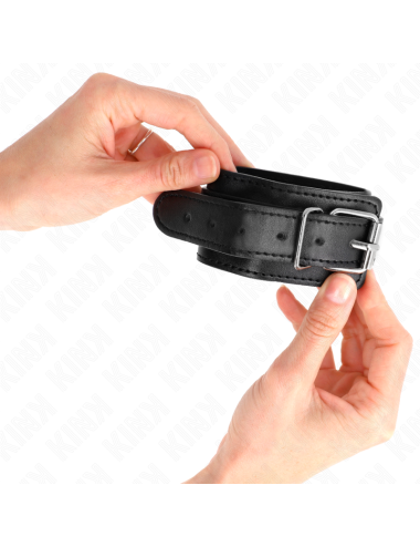 KINK - THIN WRIST RESTRAINTS BLACK ADJUSTABLE 21-33 CM