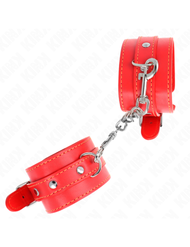 KINK - THIN WRIST RESTRAINTS RED ADJUSTABLE 21-33 CM