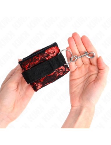 KINK - SCANDAL WRIST RESTRAINTS RED-BLACK