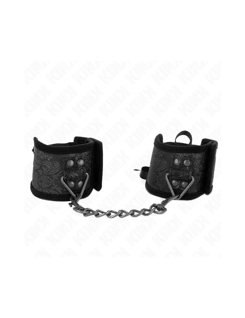 KINK - SCANDAL WRIST RESTRAINTS BLACK LACE DETAILS 24.5 CM X 6.5 CM