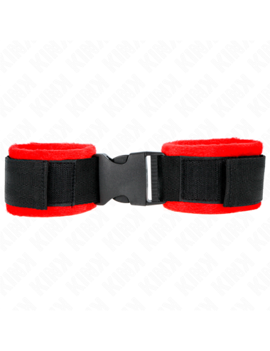 KINK - NYLON BIND HOOK&LOOP WRIST RESTRAINTS BLACK MODEL 1 AJDUSTABLE 25-35 CM X 6 CM