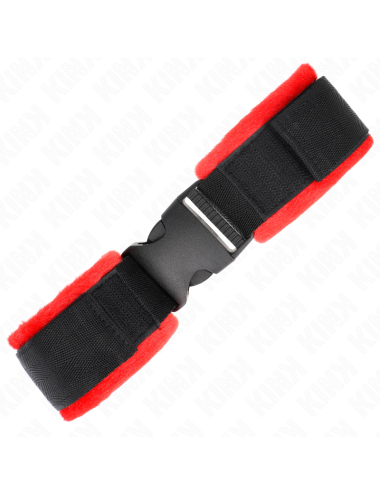 KINK - NYLON BIND HOOK&LOOP WRIST RESTRAINTS BLACK MODEL 1 AJDUSTABLE 25-35 CM X 6 CM