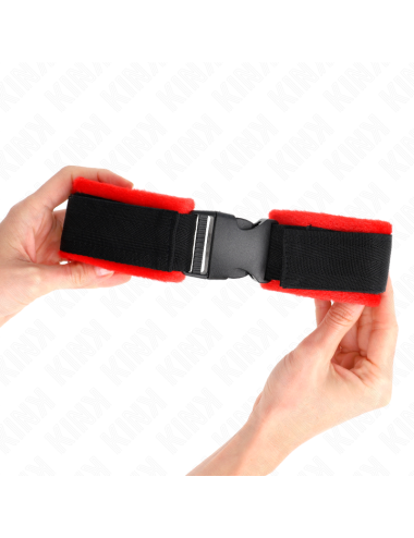 KINK - NYLON BIND HOOK&LOOP WRIST RESTRAINTS BLACK MODEL 1 AJDUSTABLE 25-35 CM X 6 CM