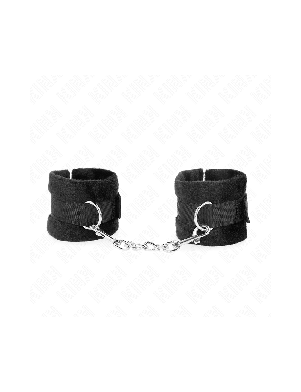 KINK - BEGINNER FUR HAND CUFFS BLACK 30 X 7 CM