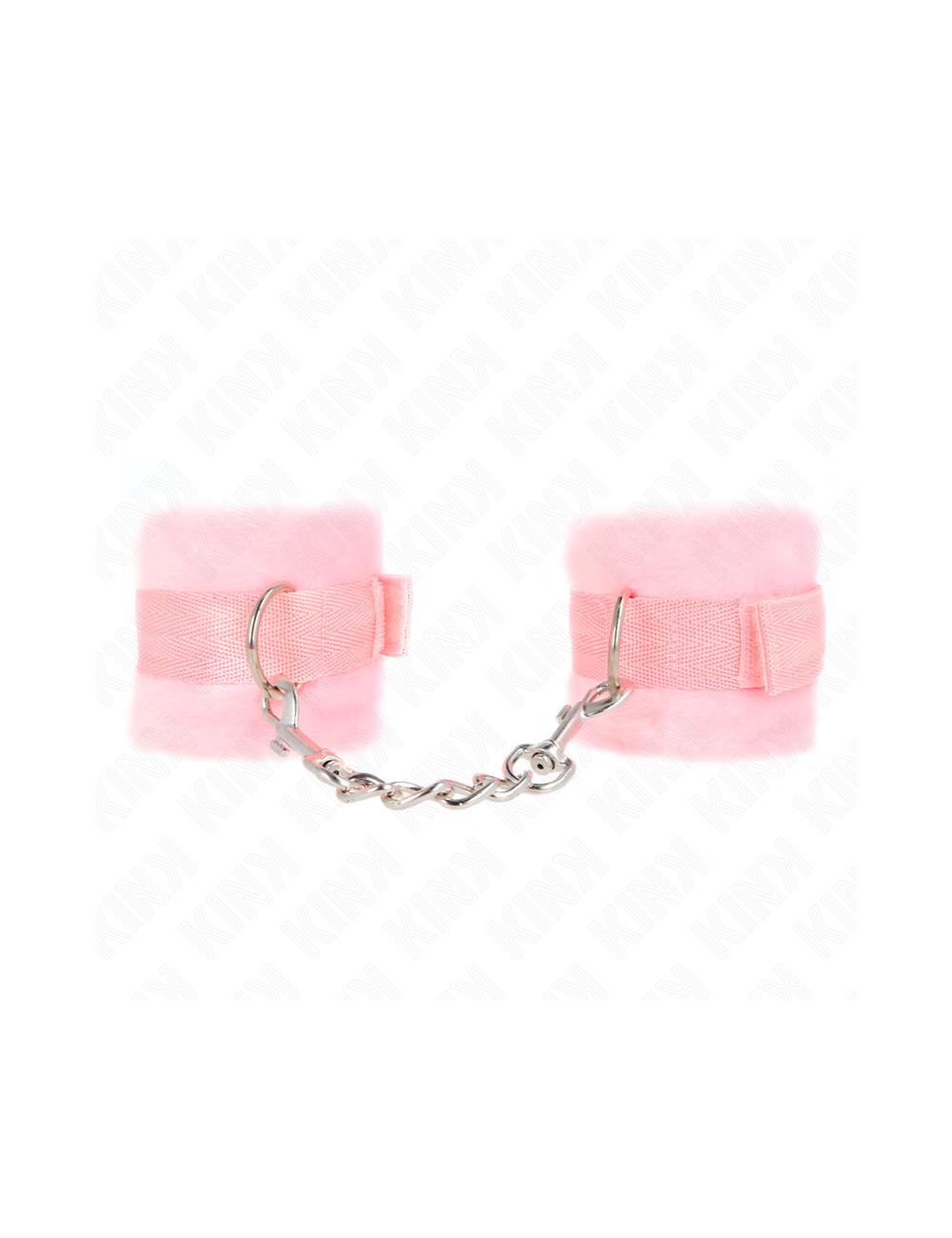 KINK - BEGINNER FUR HAND CUFFS PINK 30 X 7 CM