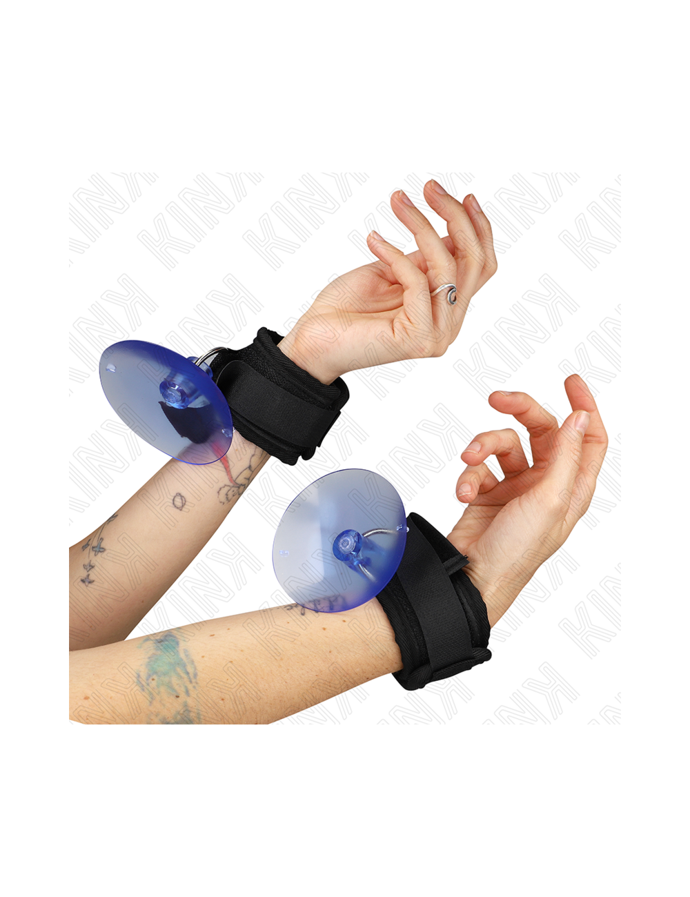 KINK - SUCTION CUP WRIST RESTRAINTS BLACK 29-40 CM X 5 CM