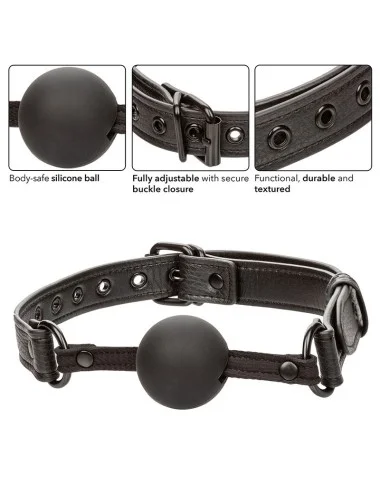 CALEXOTICS - NOCTURNAL BALL GAG SILICONE BLACK