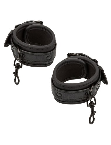 CALEXOTICS - NOCTURNAL HOG TIE CONNECTOR CUERO AJUSTABLE BLACK