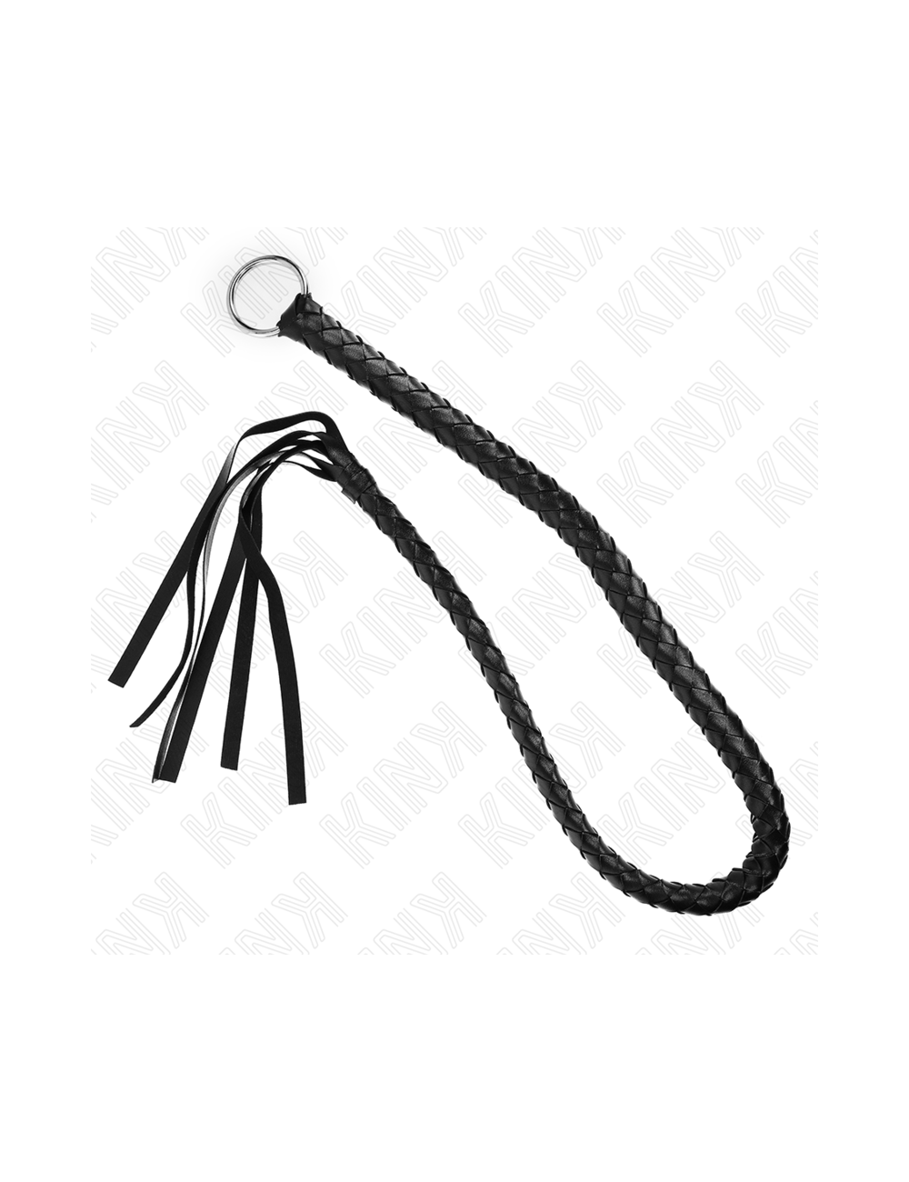 KINK - SNAKE WHIP WITH BLACK HAND RING 65 CM KINK - SNAKE WHIP WITH BLACK HAND RING 65 CM