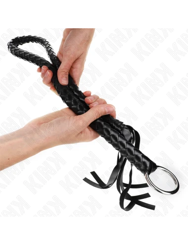 KINK - SNAKE WHIP WITH BLACK HAND RING 65 CM