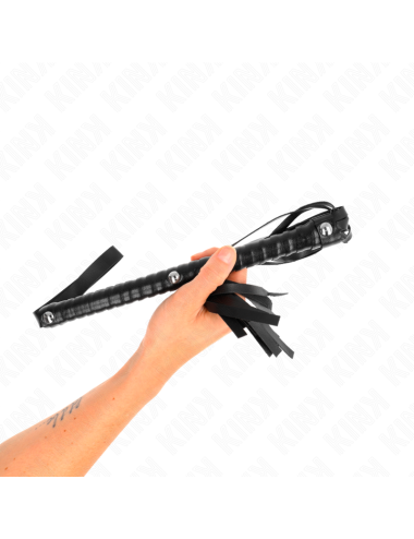KINK - WHIP WITH BLACK TEXTURED HANDLE 48.5 CM