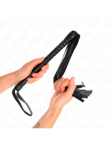 KINK - WHIP WITH BLACK TEXTURED HANDLE 48.5 CM