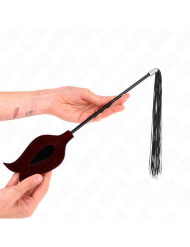 KINK - BLACK MAIDS HORN SHAPED TICKLE CHICKEN FEATHERS 36 CM