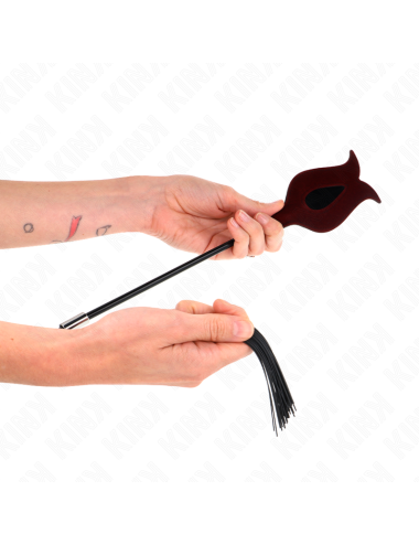 KINK - BLACK MAIDS HORN SHAPED TICKLE CHICKEN FEATHERS 36 CM