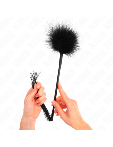 KINK - SILICONE WHIP WITH FEATHERS FOR TICKLE 47 CM