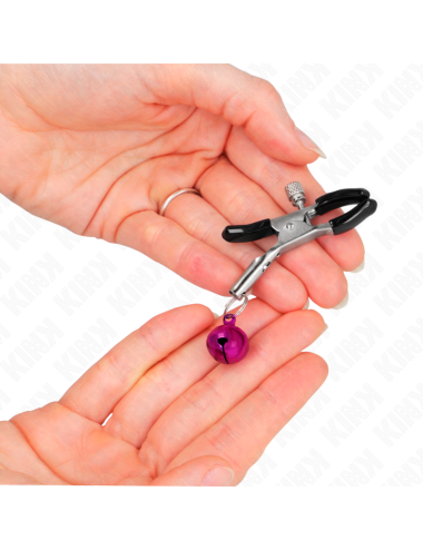 KINK - PURPLE SINGLE BELL NIPPLE CLAMP 6 CM