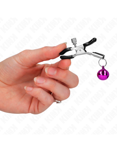KINK - PURPLE SINGLE BELL NIPPLE CLAMP 6 CM