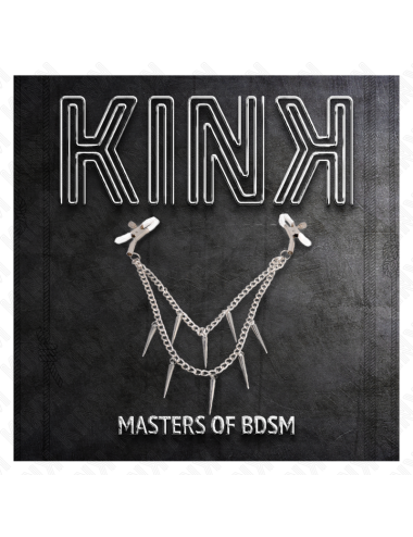 KINK - NIPPLE CLAMPS WITH SPIKES CHAINS 30 CM