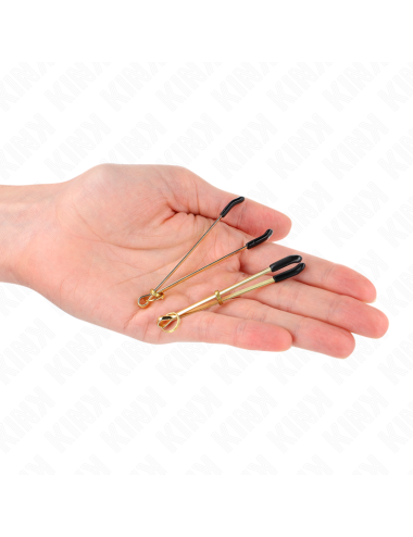 KINK - THIN NIPPLE CLAMPS GOLD 7 CM