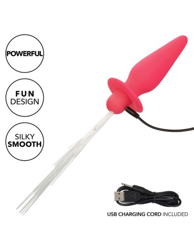 CALEXOTICS - SOUTHERN LIGHTS LIGHT UP ANAL PLUG 10 VIBRATIONS SILICONE PINK