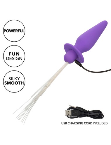 CALEXOTICS - SOUTHERN LIGHTS LIGHT UP ANAL PLUG 10 VIBRATIONS SILICONE PURPLE