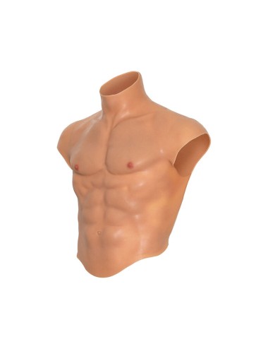 HIDDEN DESIRE - ALTER EGO SILICONE MALE TORSO SHIRT WITH ABS FLESH