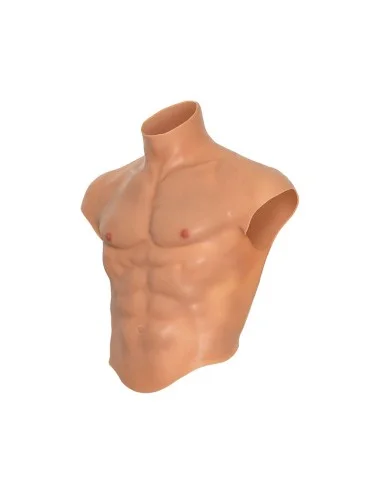 HIDDEN DESIRE - ALTER EGO SILICONE MALE TORSO SHIRT WITH ABS FLESH