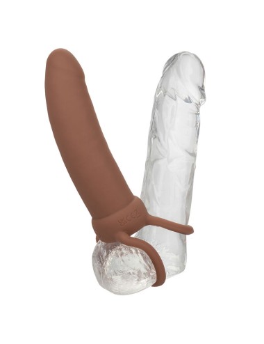 CALEXOTICS - MAXX THICK DUAL PENETRATOR 10 VIBRATIONS BROWN
