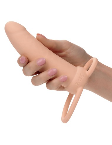 CALEXOTICS - MAXX THICK DUAL PENETRATOR 10 VIBRATIONS FLESH