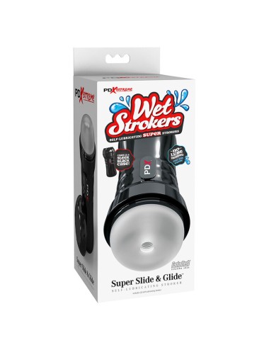 PDX EXTREME - SLIDE & GLIDE SELF-LUBRICATING MASTURBATOR CLEAR