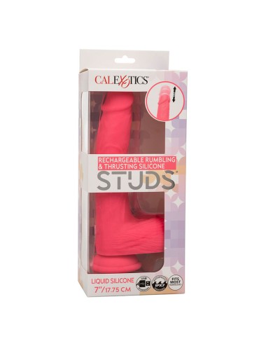 CALEXOTICS - STUDS REALISTIC VIBRATOR 10 VIBRATIONS PINK