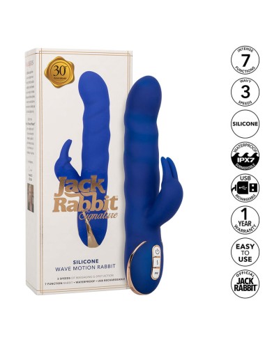 CALEXOTICS - JACK RABBIT VIBRATOR WAVE MOTION BLUE