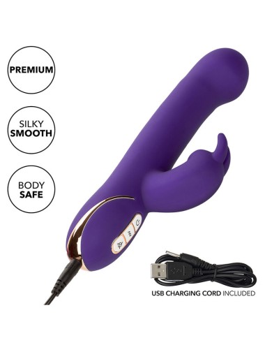 CALEXOTICS - JACK RABBIT VIBRATOR & STIMULATOR 7 VIBRATIONS AND SUCTIONS MODE BLUE