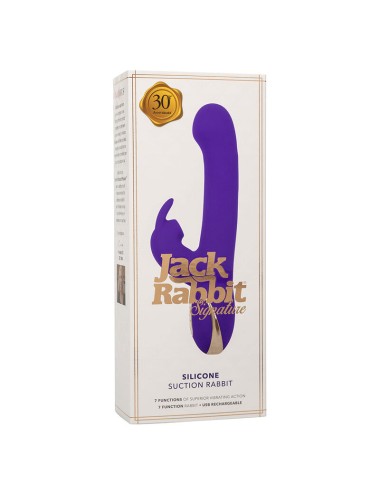 CALEXOTICS - JACK RABBIT VIBRATOR & STIMULATOR 7 VIBRATIONS AND SUCTIONS MODE BLUE