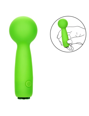 CALEXOTICS - NEON VIBES THE BUBBLY VIBE MINI MASSAGER 10 VIBRATIONS GREEN