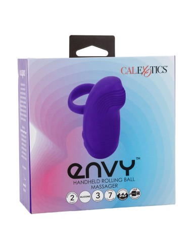 CALEXOTICS - ENVY HANDHELD ROLLING BALL MASSAGER 7 VIBRATIONS PURPLE