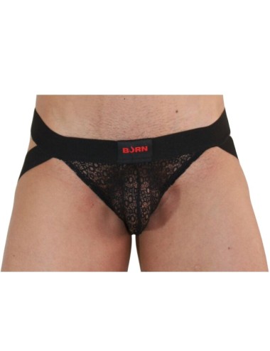 BURN - 005 JOCK LINGERIE BLACK XL