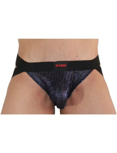 BURN - 006 JOCK SHINY BLUE / BLACK S