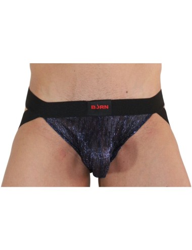 BURN - 006 JOCK SHINY BLUE / BLACK L