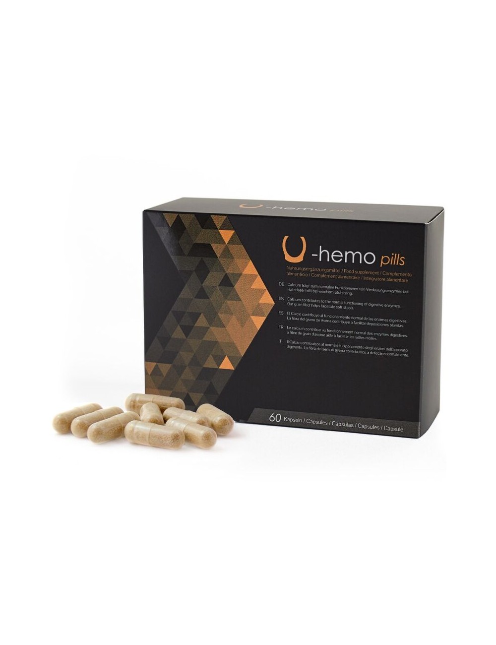 500 COSMETICS - U-HEMO CAPSULES TO PREVENT HEMORRHOIDS - 60 CAPSULES