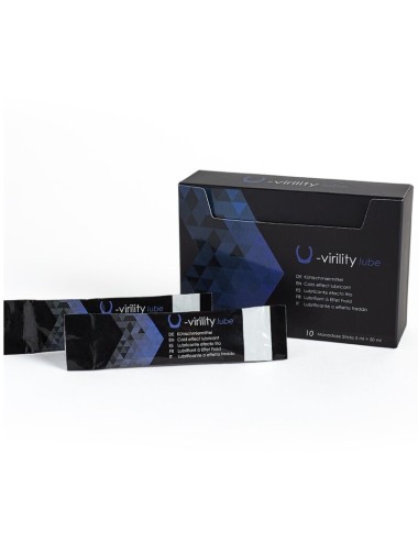 500 COSMETICS - U-VIRILITY LUBE COLD EFFECT LUBRICANT 10 X 5 ML