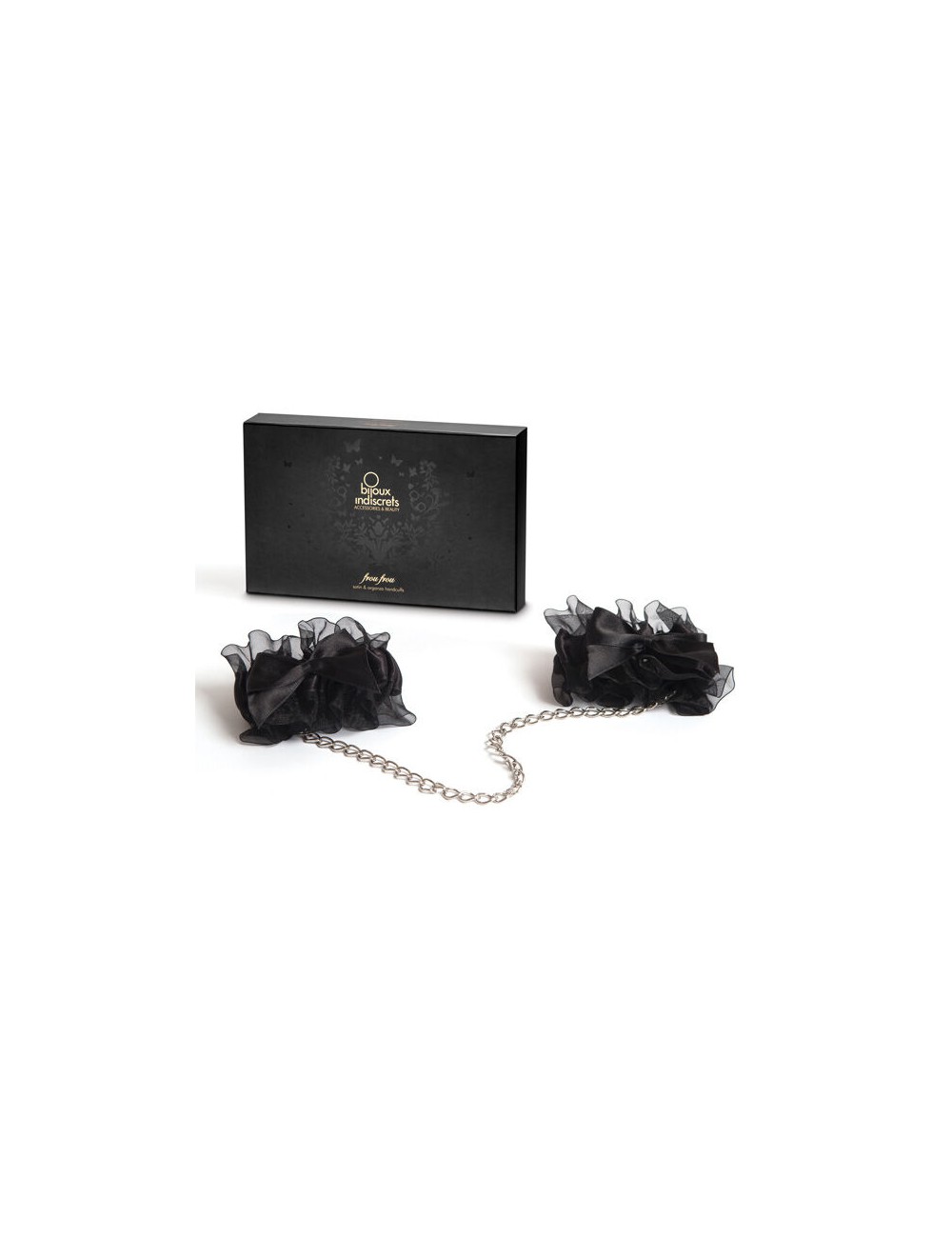 BIJOUX - INDISCRETS FROU FROU ORGANZA HANDCUFFS BIJOUX - INDISCRETS FROU FROU ORGANZA HANDCUFFS