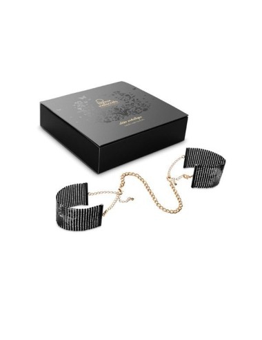 BIJOUX - DÉSIR MÉTALLIQUE BLACK METAL MESH HANDCUFFS