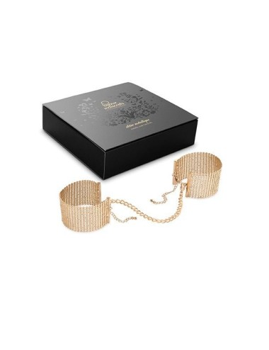 BIJOUX - DÉSIR MÉTALLIQUE GOLDEN METAL MESH HANDCUFFS