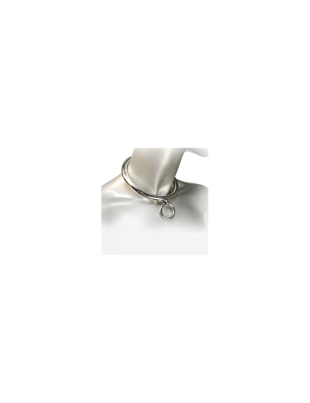 METAL HARD - BDSM NECKLACE WITH RING 10CM METAL HARD - BDSM NECKLACE WITH RING 10CM